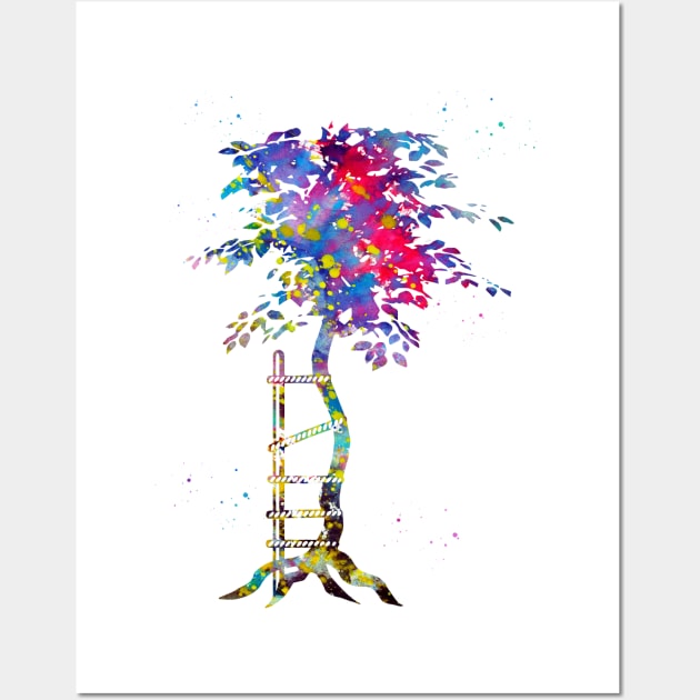 Crooked Tree Wall Art by erzebeth